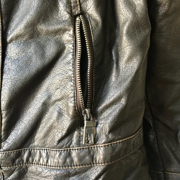 Warm brown aviator jacket - Picture 4 of 12